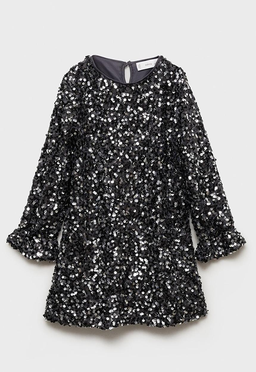 MANGO - Dress brillib - charcoal