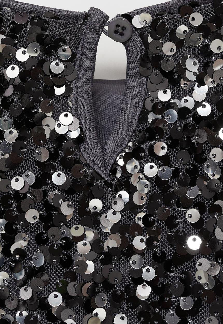 MANGO - Dress brillib - charcoal