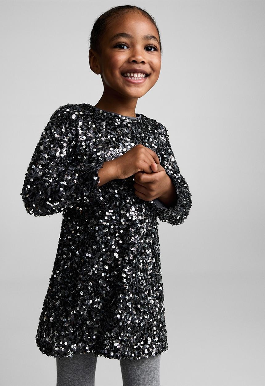 MANGO - Dress brillib - charcoal