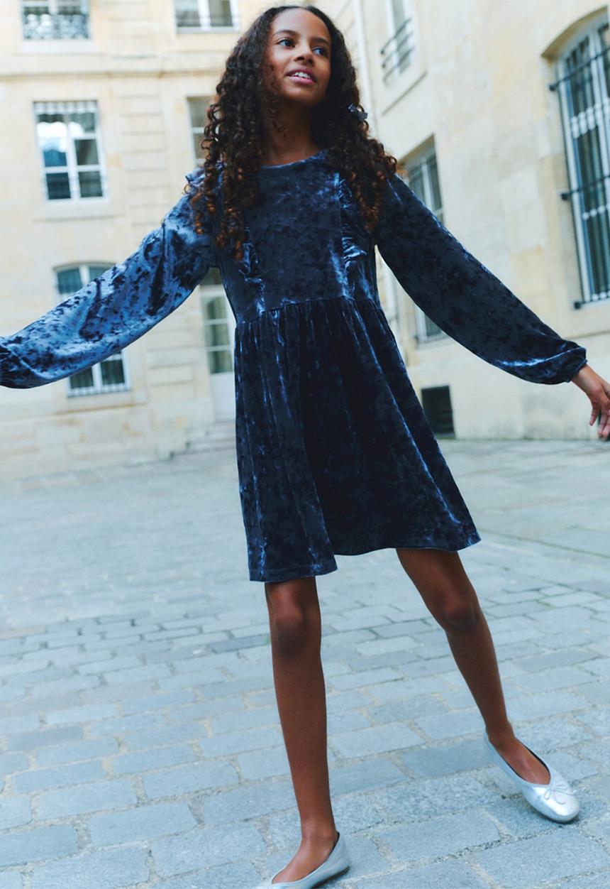 MANGO - Dress saturn - medium blue