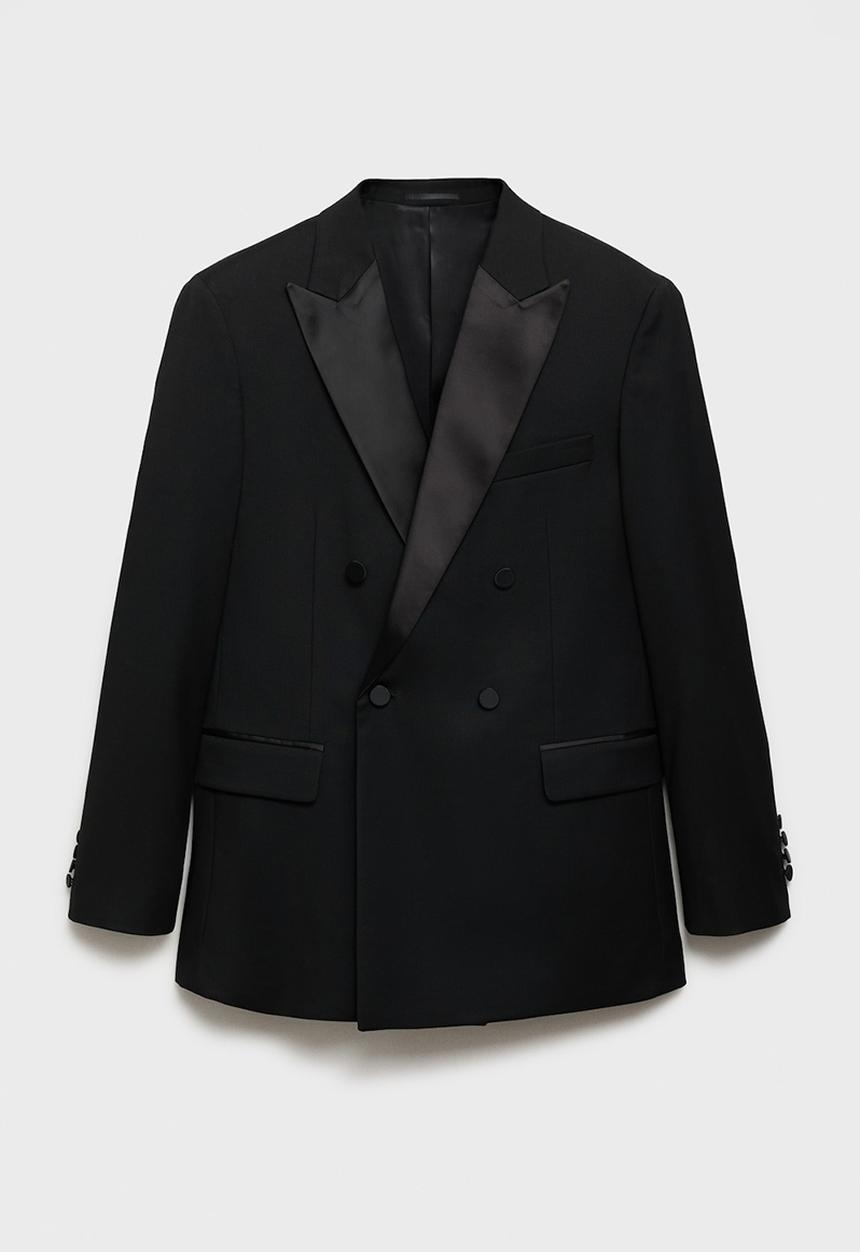 MANGO - Blazer smoking - black