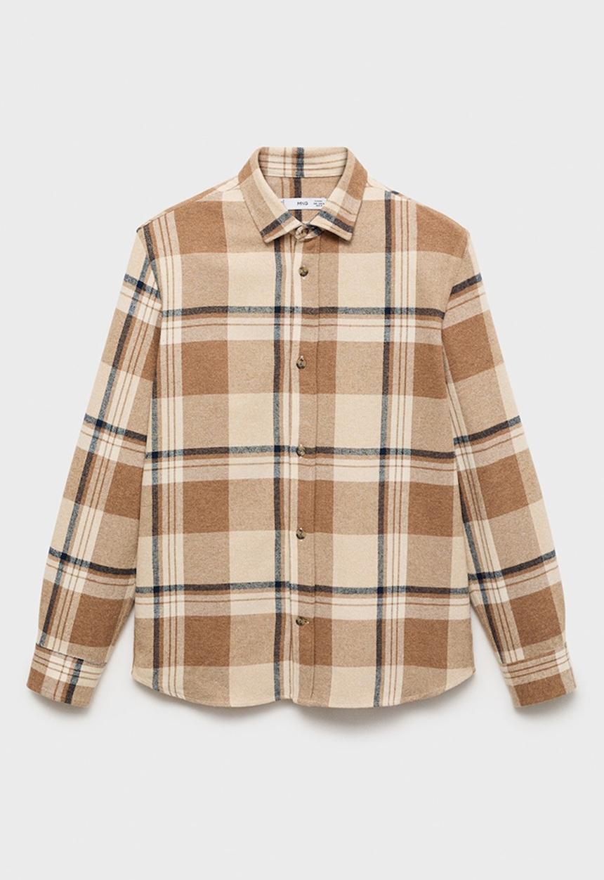 MANGO - Shirt pierre - light beige
