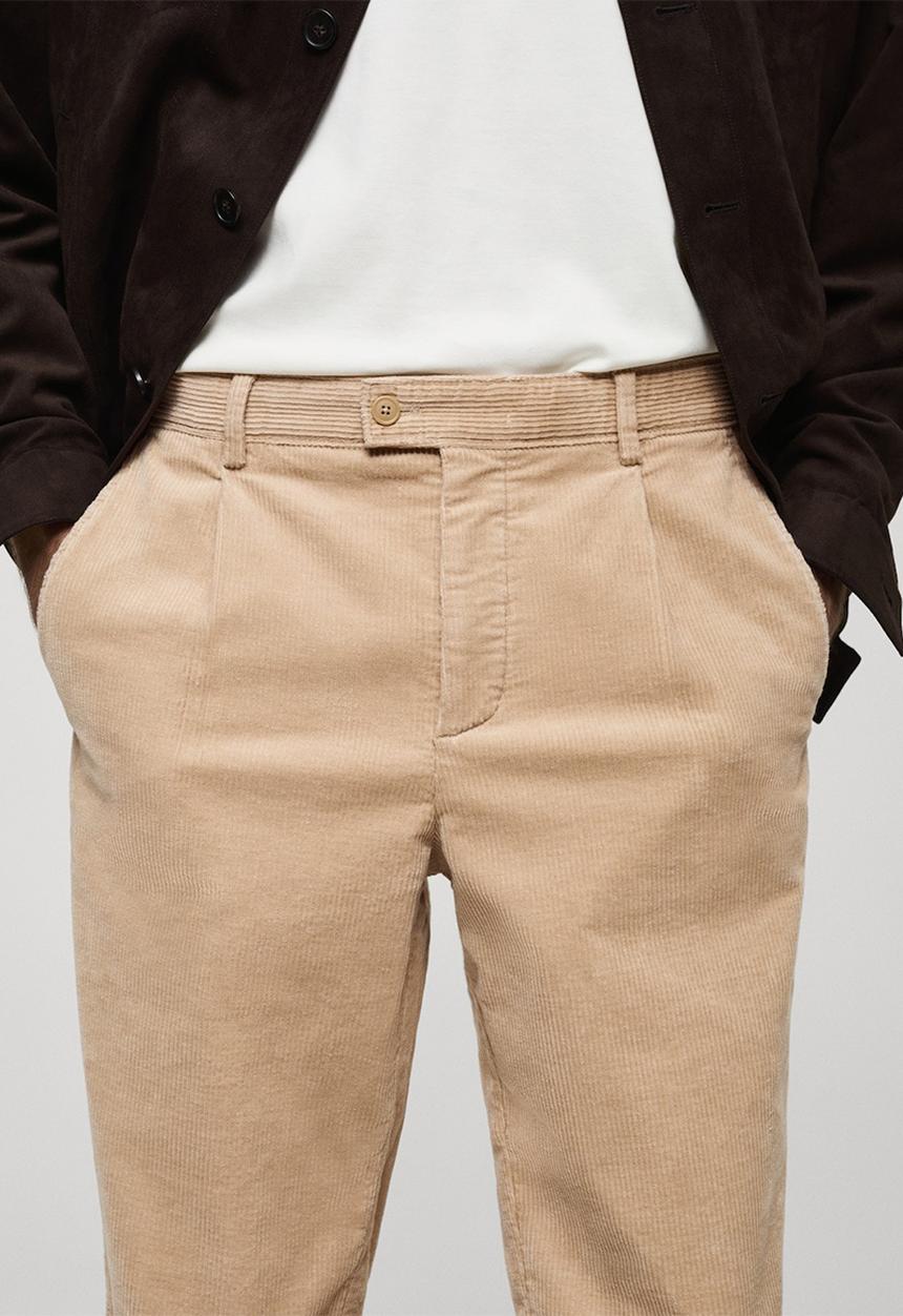 MANGO - Trousers Rascal - Light Beige