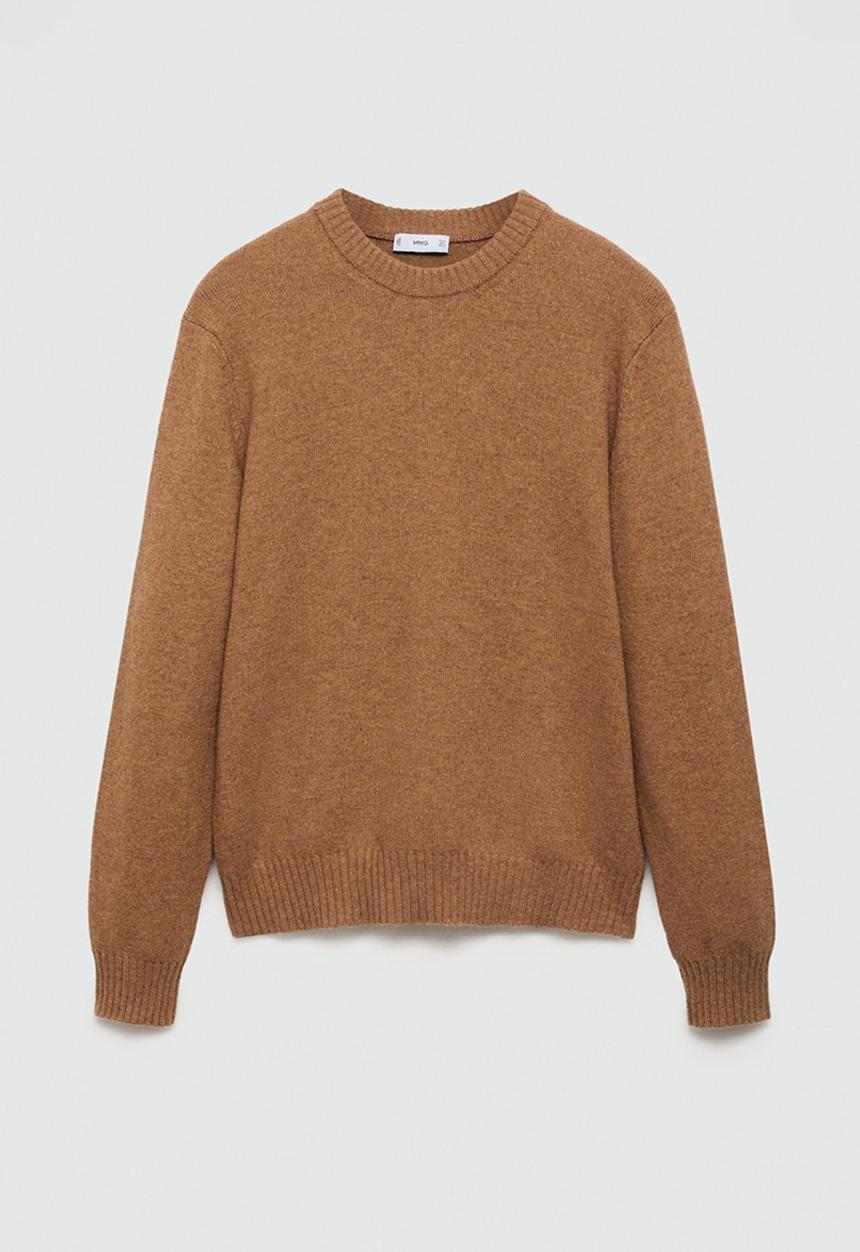 MANGO - Sweater lotus - medium brown