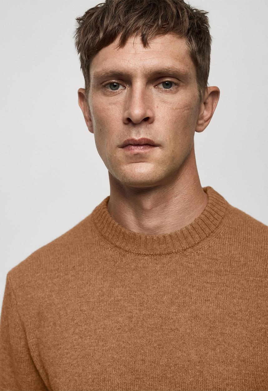 MANGO - Sweater lotus - medium brown