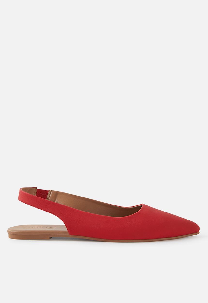 Cotton On - Prima slingback ballerina - red smooth