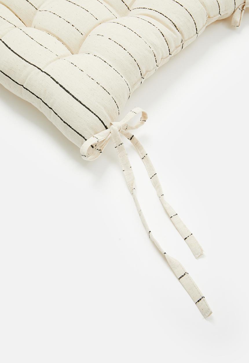 Sixth Floor - Flex stripe chair pad set of 2 - White