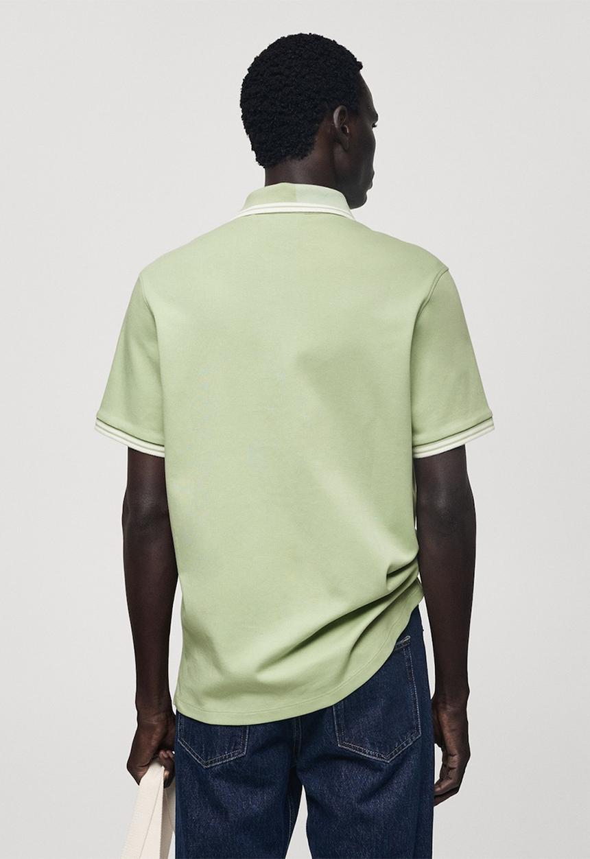 MANGO - Poloshirt omarp - light pastel green