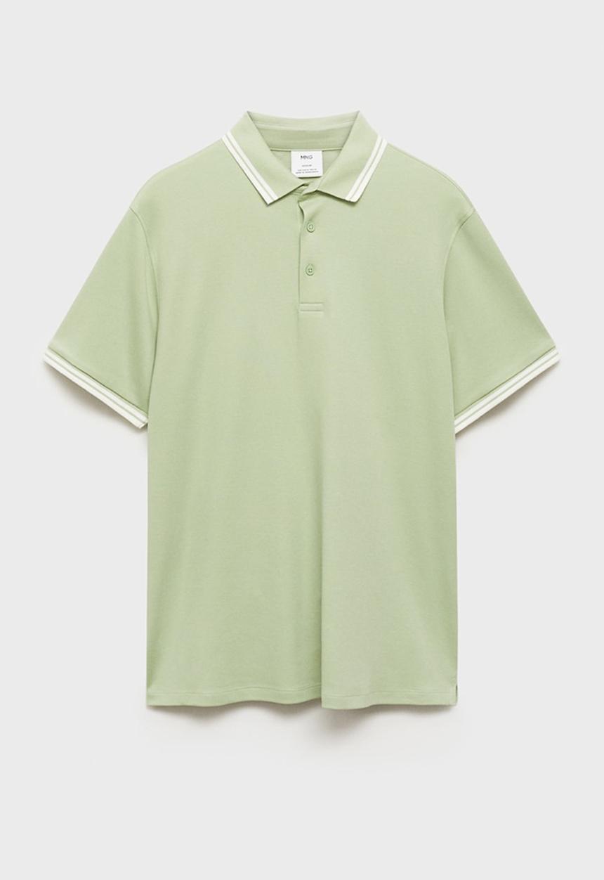 MANGO - Poloshirt omarp - light pastel green
