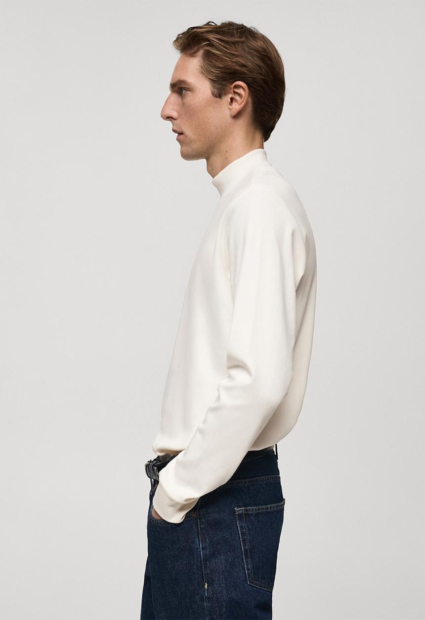 MANGO - T-shirt luton - light beige
