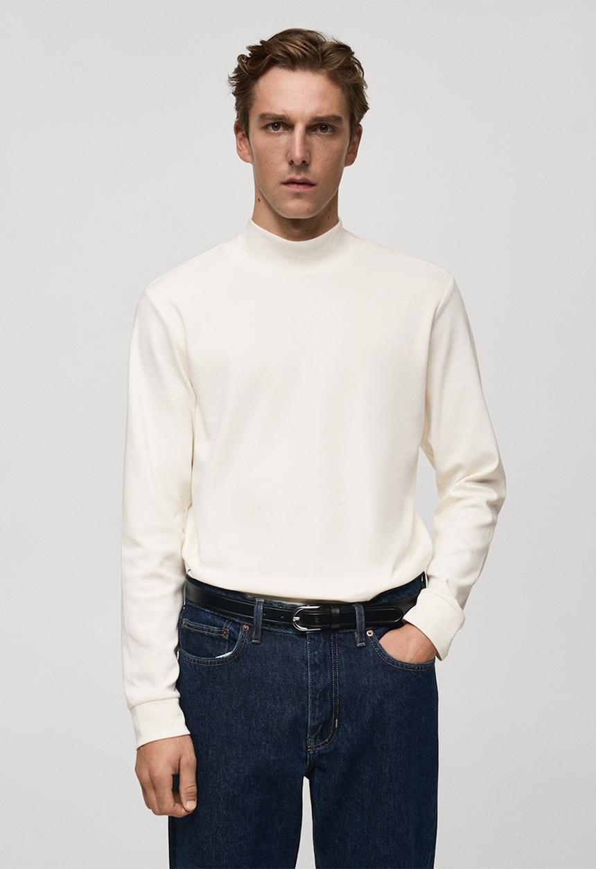 MANGO - T-shirt luton - light beige