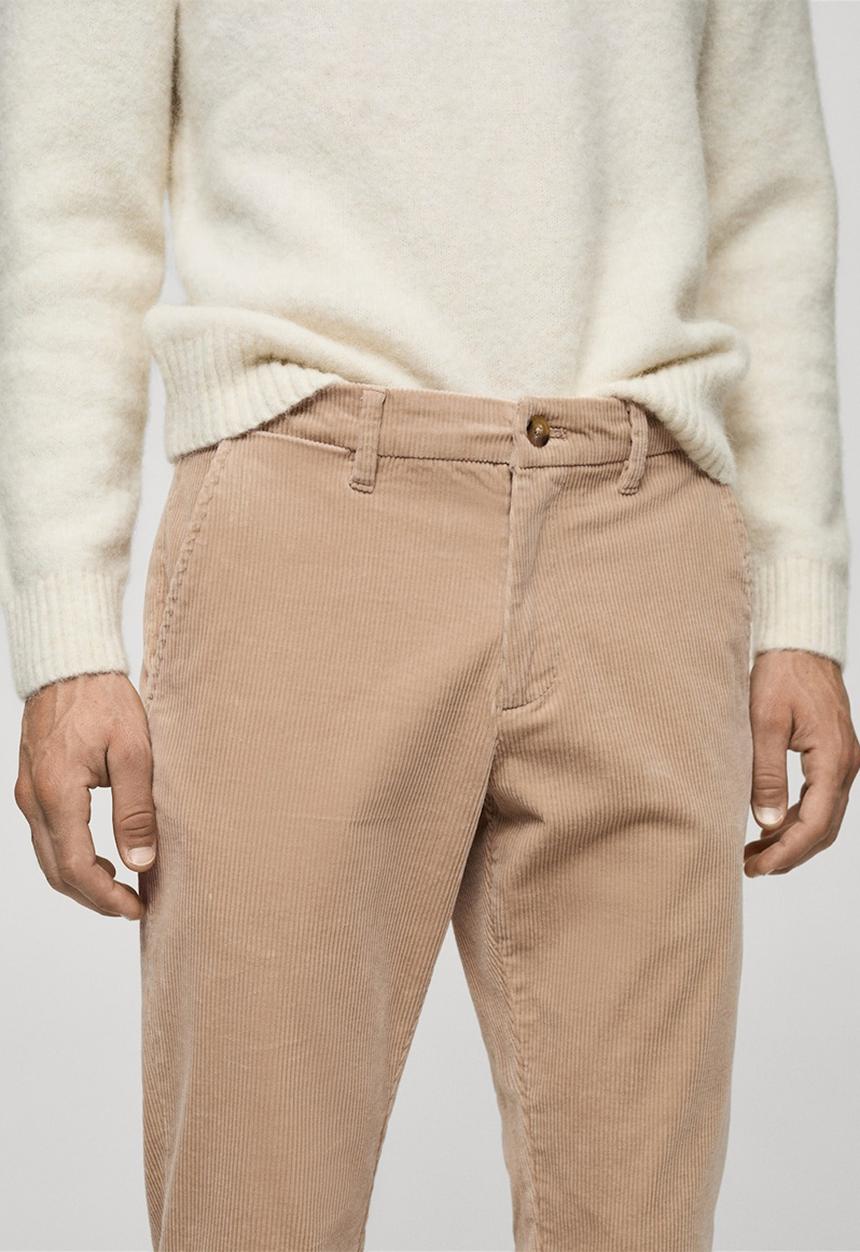MANGO - Trousers Berdam - Light Beige