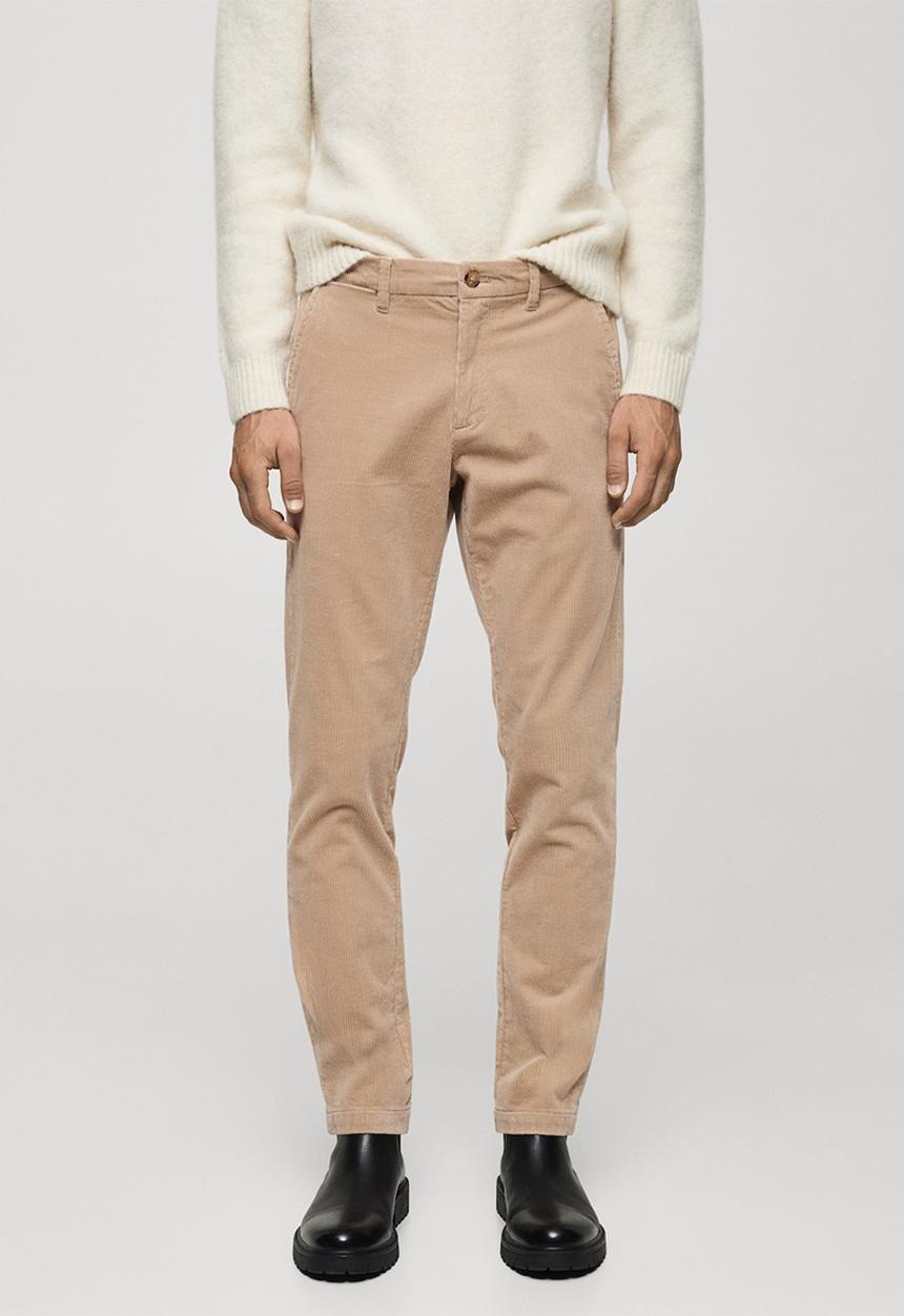 MANGO - Trousers Berdam - Light Beige