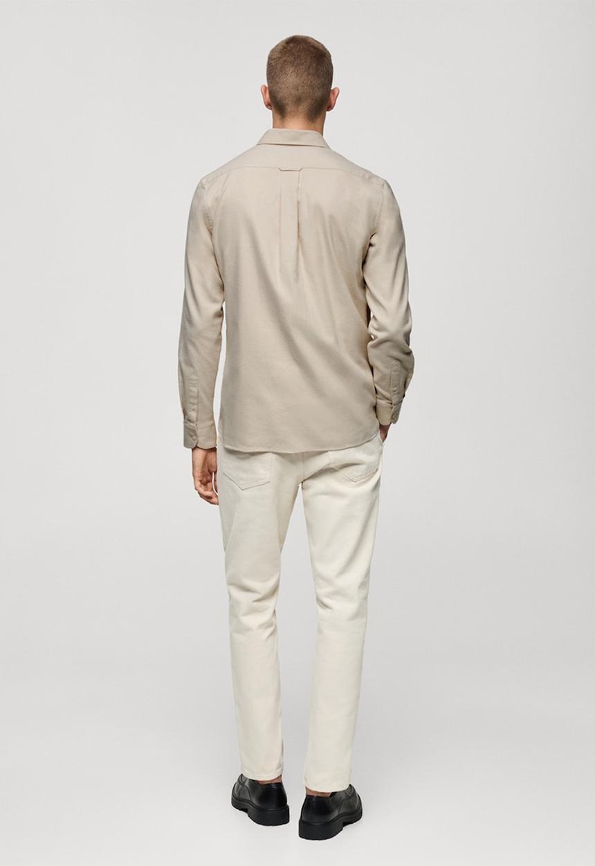 MANGO - Shirt ivo - light pastel gray