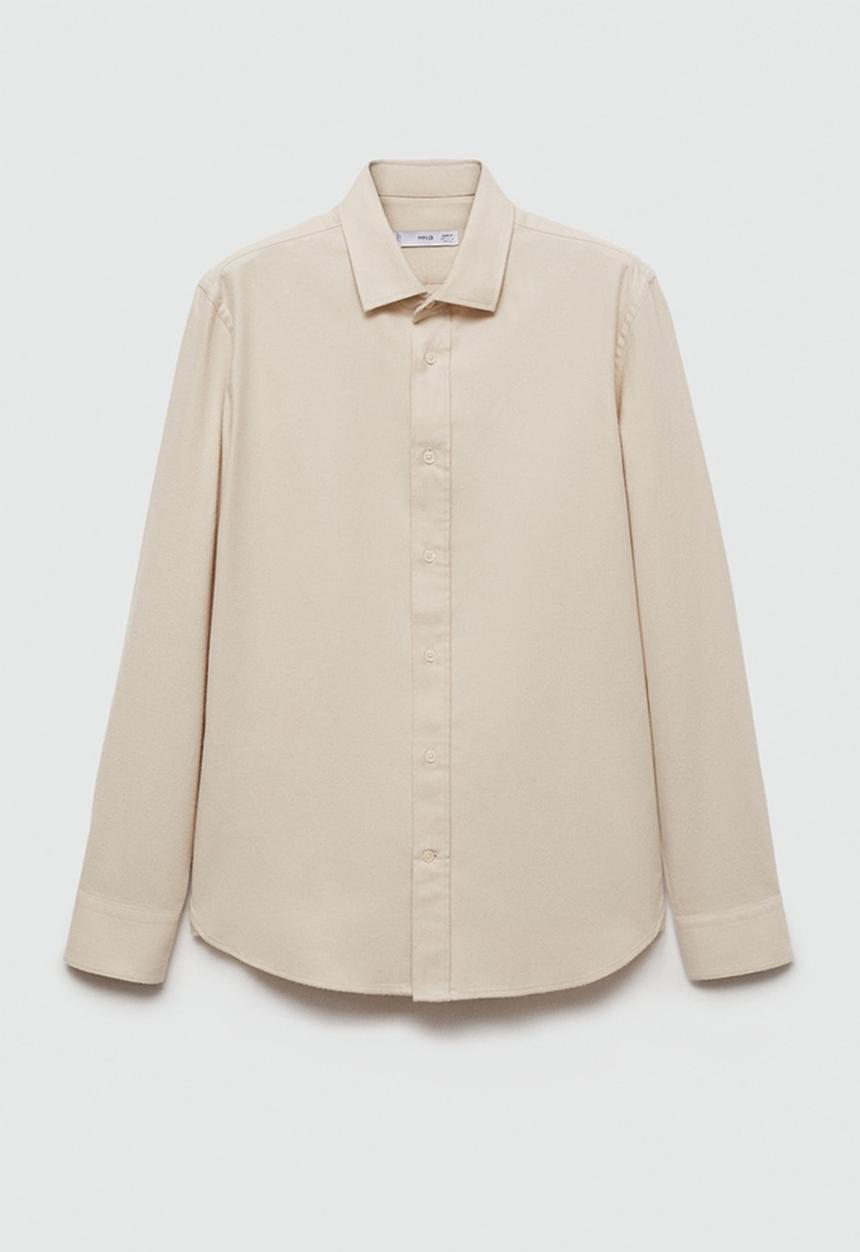 MANGO - Shirt ivo - light pastel gray