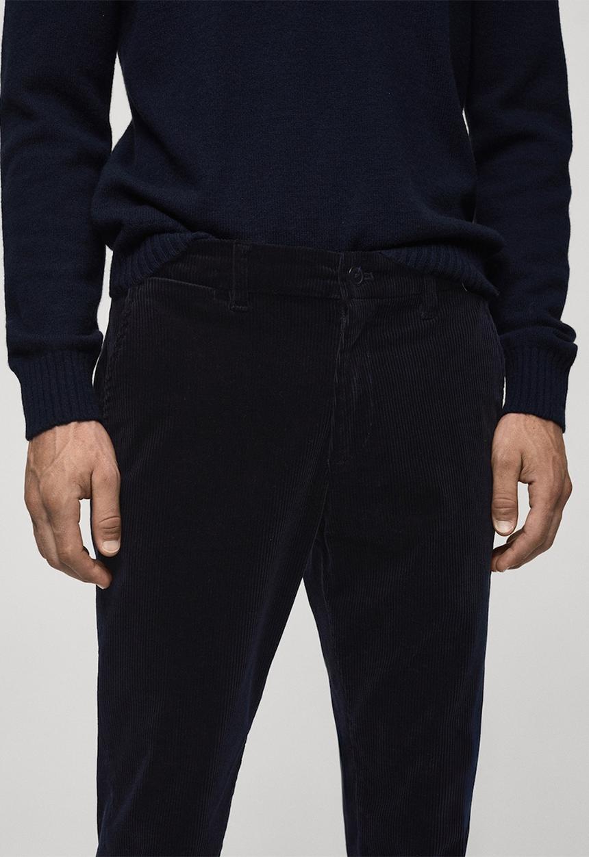 MANGO - Trousers Berdam - Navy