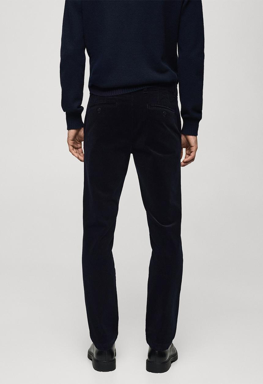 MANGO - Trousers Berdam - Navy
