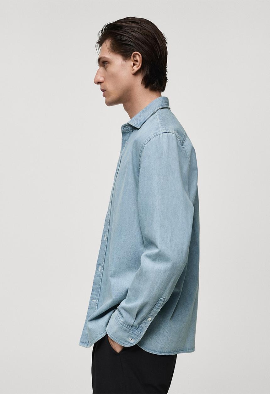 MANGO - Shirt robin - light denim