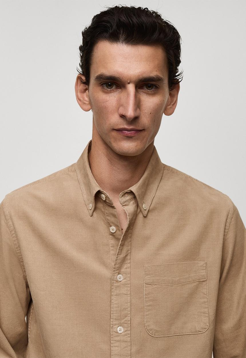 MANGO - Shirt tadi - light beige