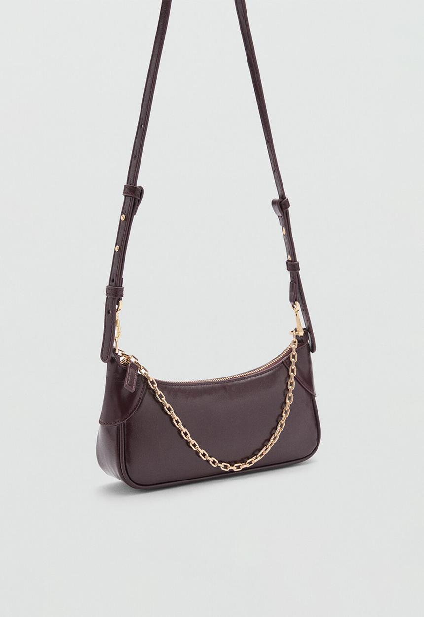 MANGO - Shoulder bag antonio - bordeaux