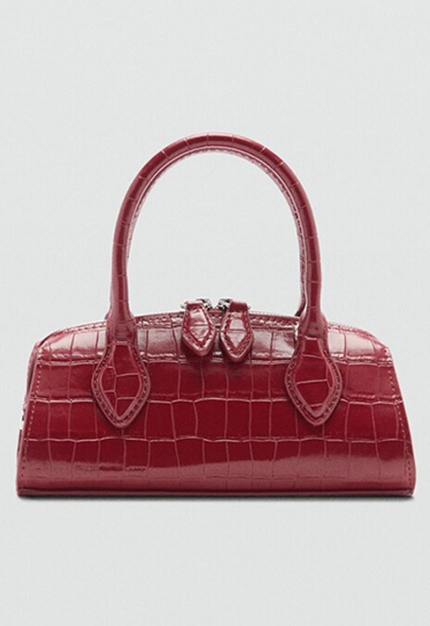 MANGO - Crossbody bag cuena - red