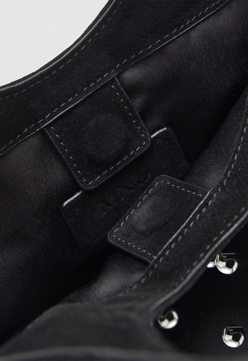 MANGO - Lunares top handle bag-black