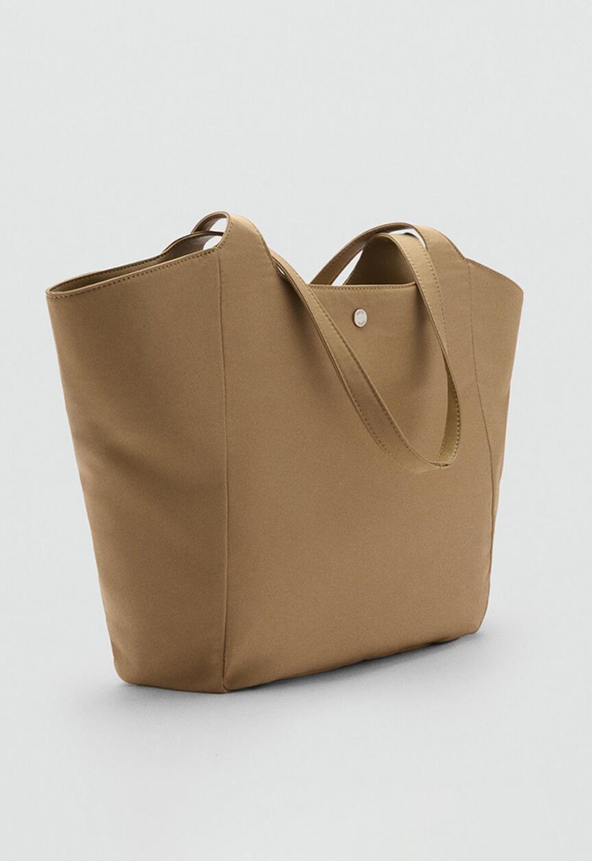 MANGO - Tote bag tambor - beige