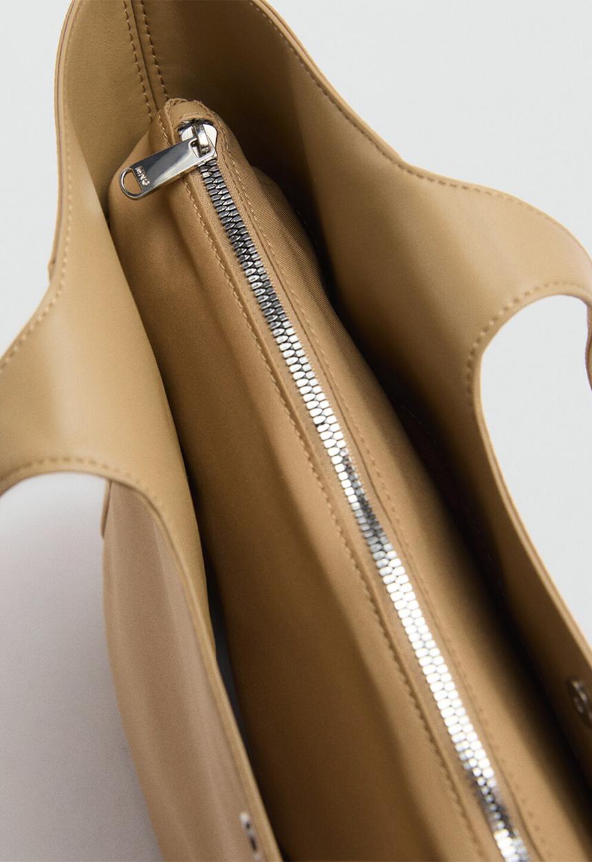 MANGO - Tote bag tambor - beige