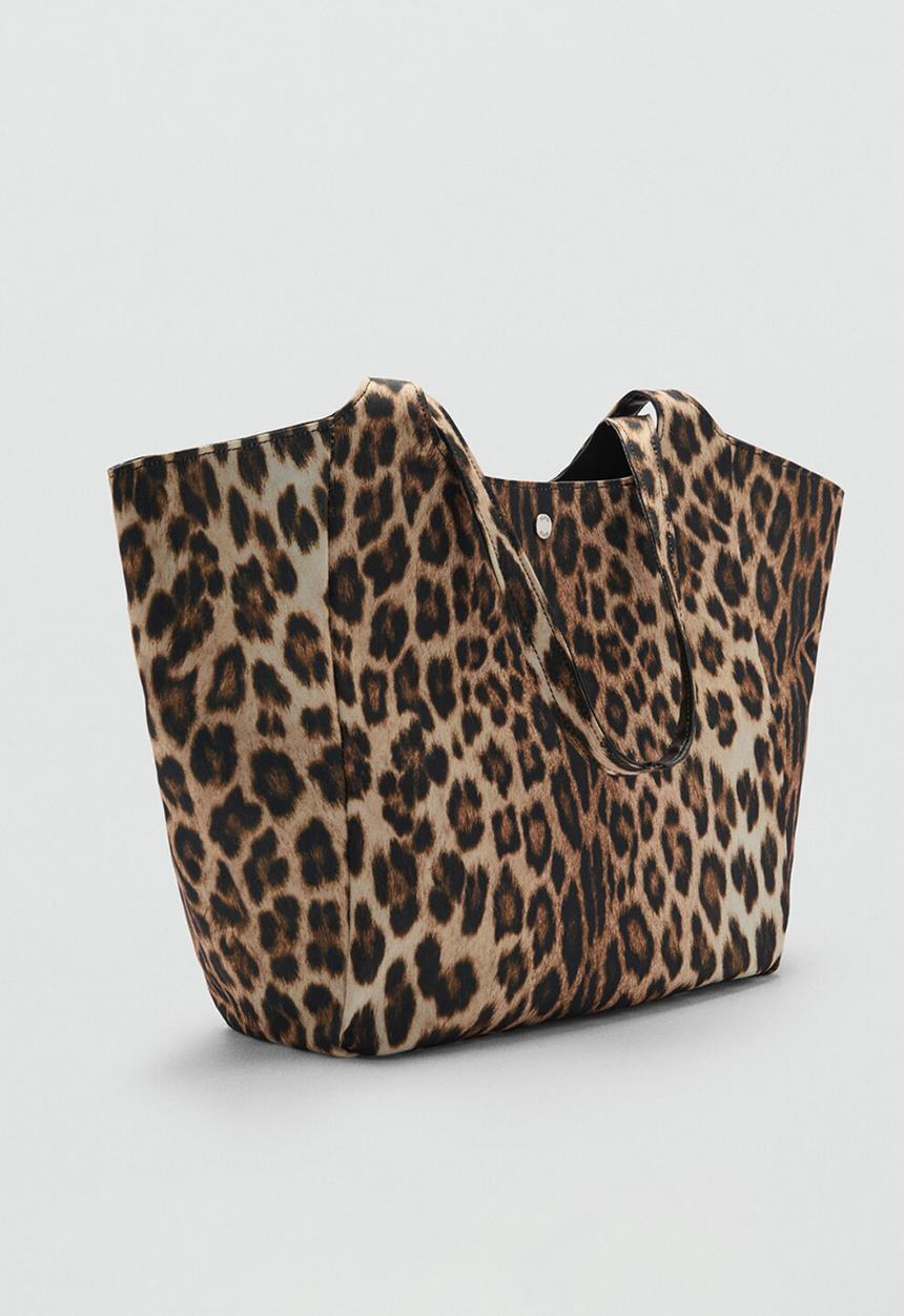 MANGO - Tote bag tambor - brown
