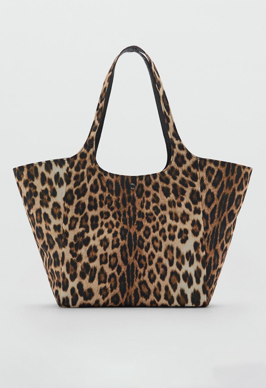 MANGO - Tote bag tambor - brown
