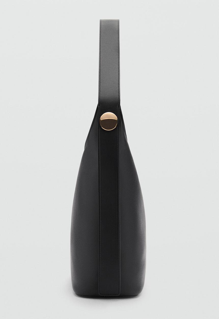 MANGO - Tote bag freckle - black