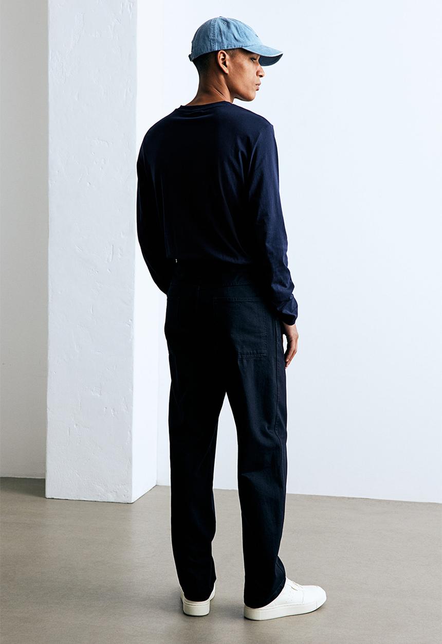 H&M - Regular fit jersey top - navy blue