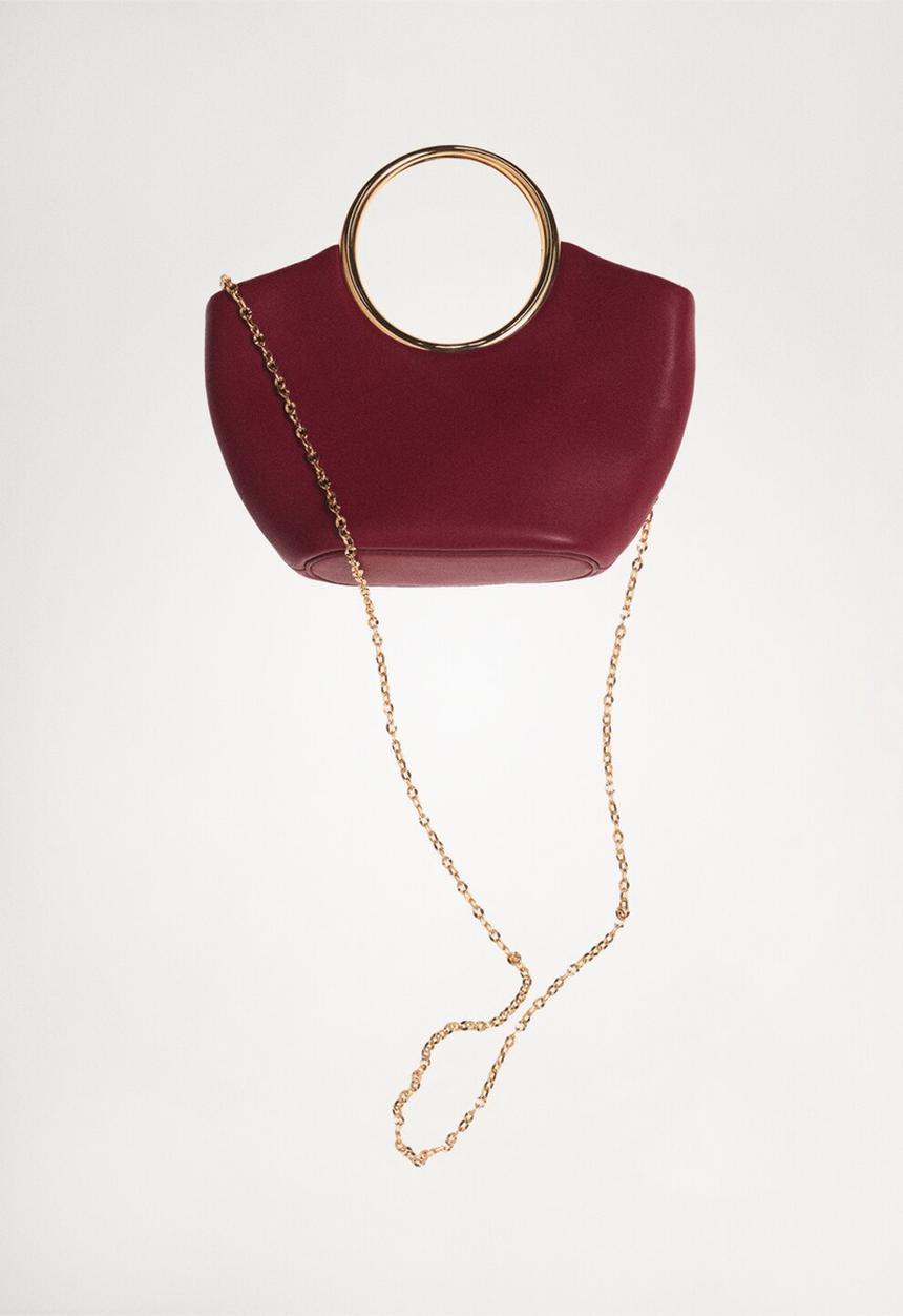 MANGO - Shoulder bag selino - red
