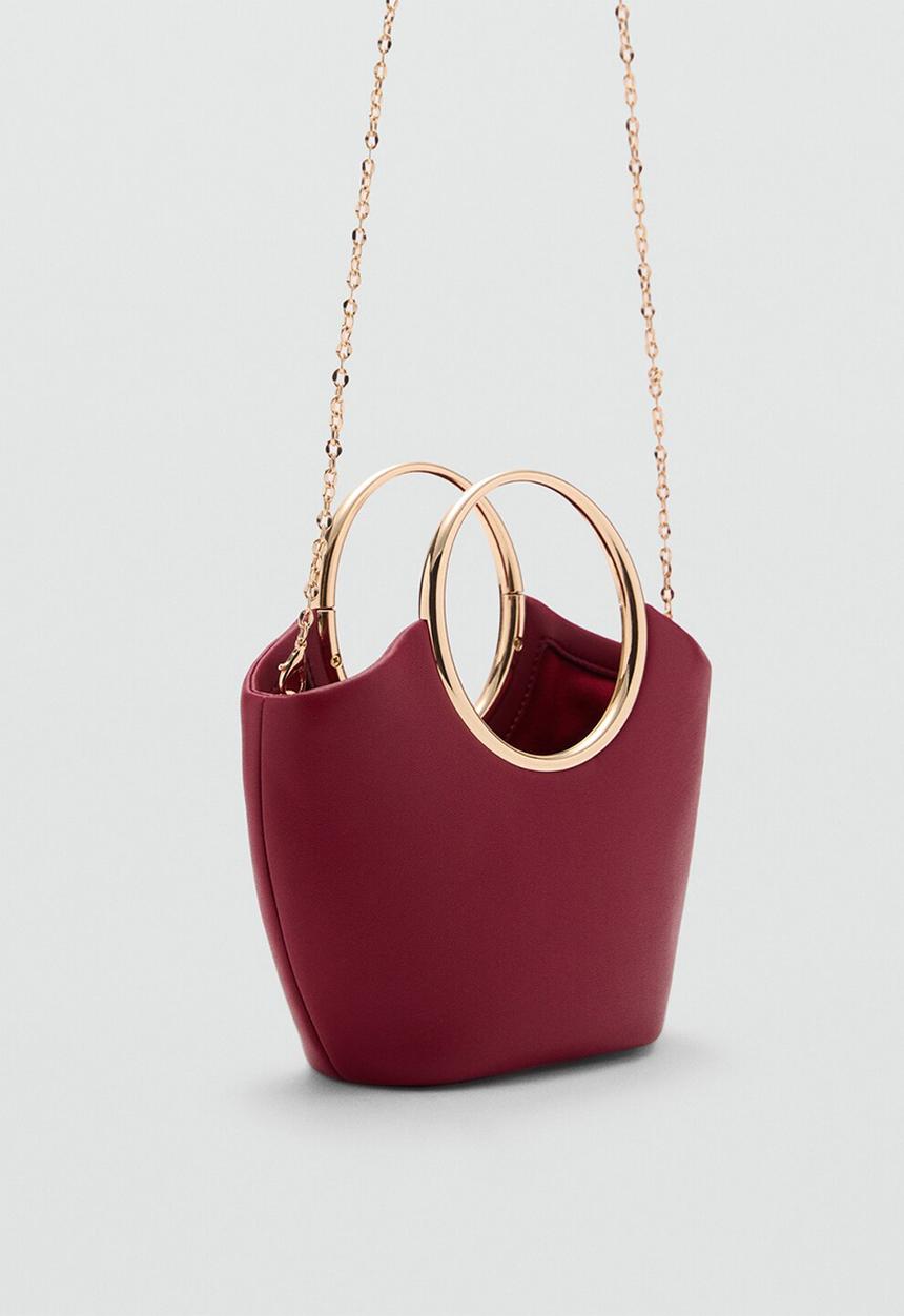 MANGO - Shoulder bag selino - red