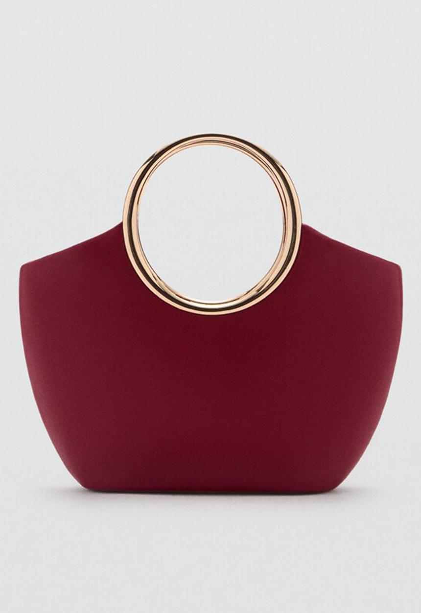 MANGO - Shoulder bag selino - red