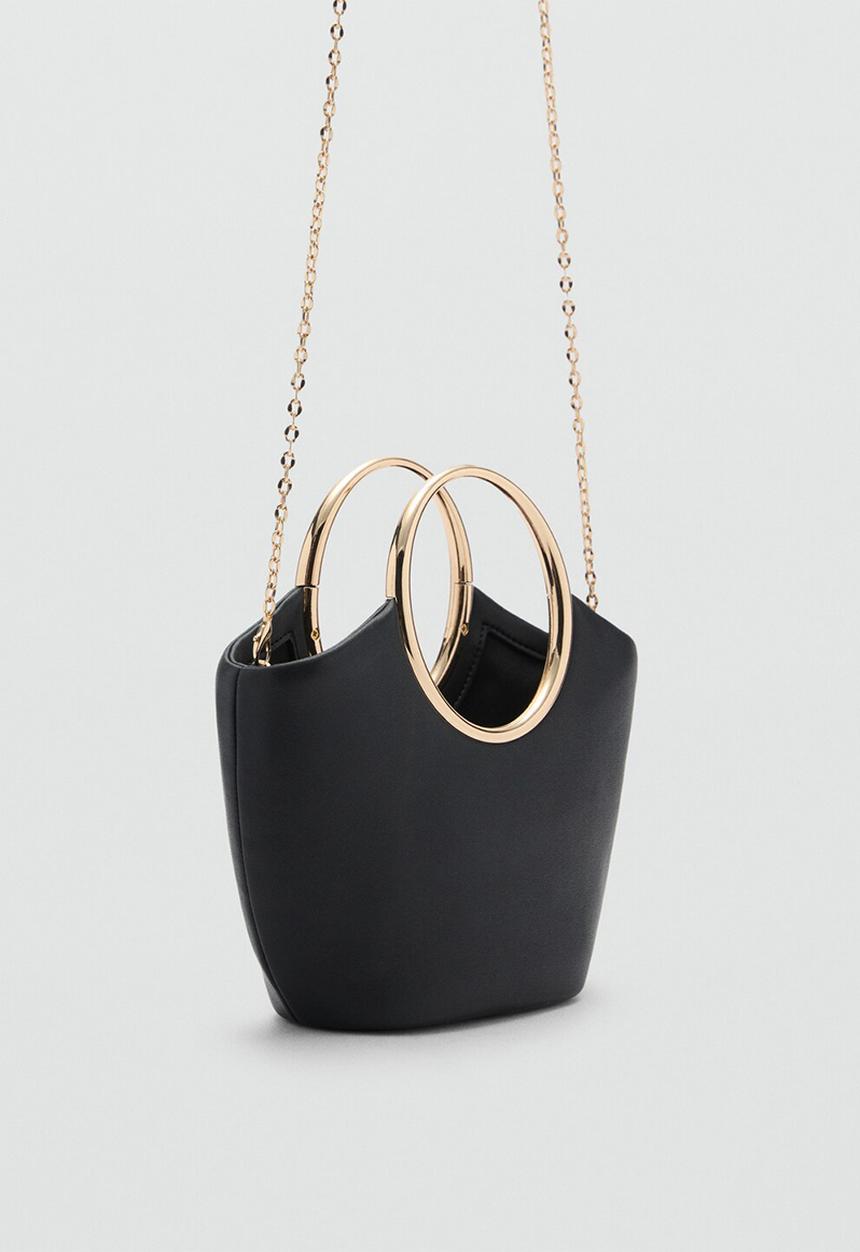MANGO - Shoulder bag selino - black