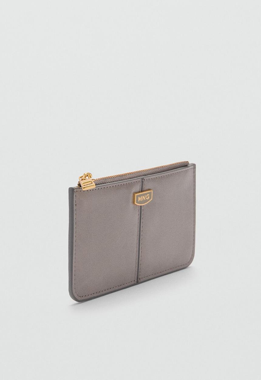 MANGO - Card holder vale - grey