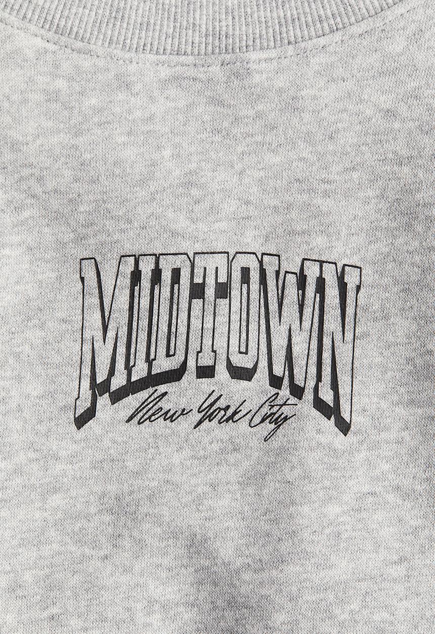 H&M - Crew-neck sweatshirt - light grey marl midtown