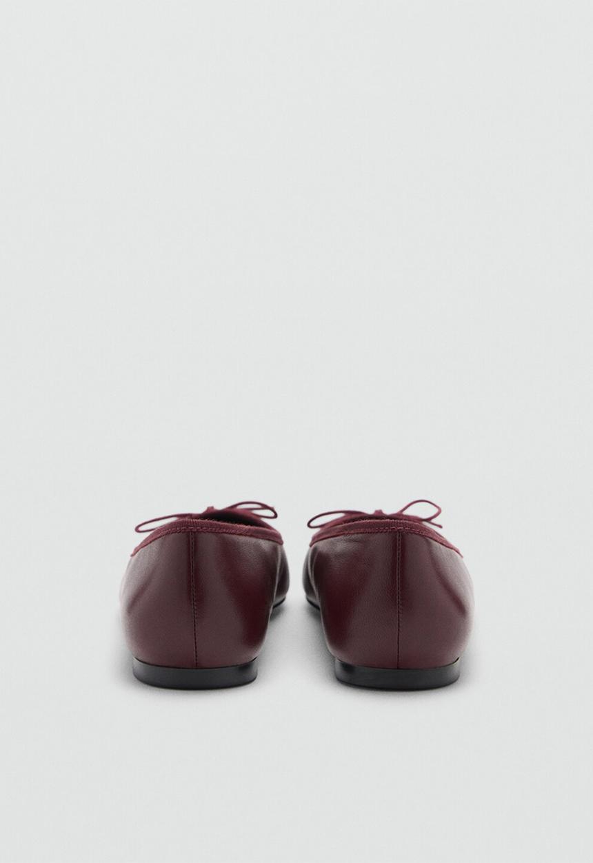 MANGO - Pova leather pump - dark red