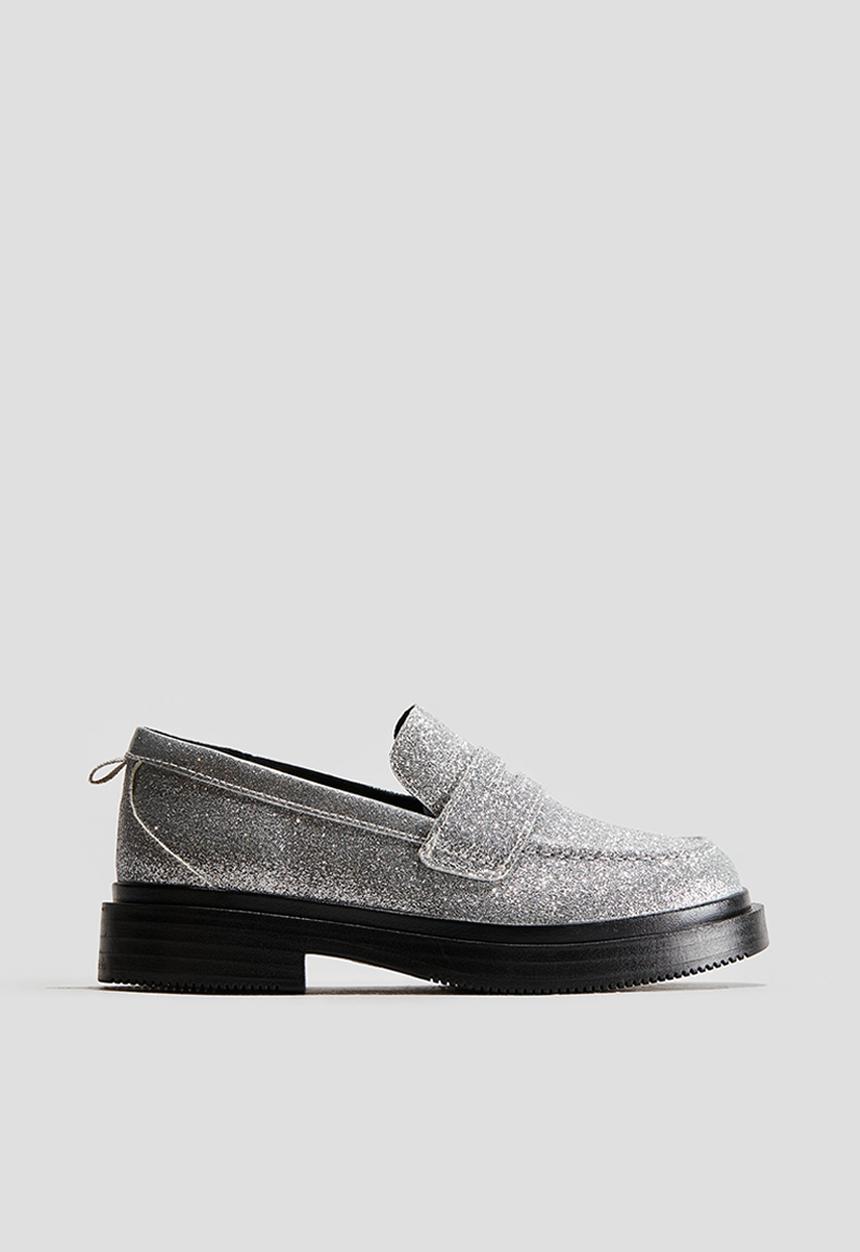 H&M - Loafers - silver-coloured/glitter
