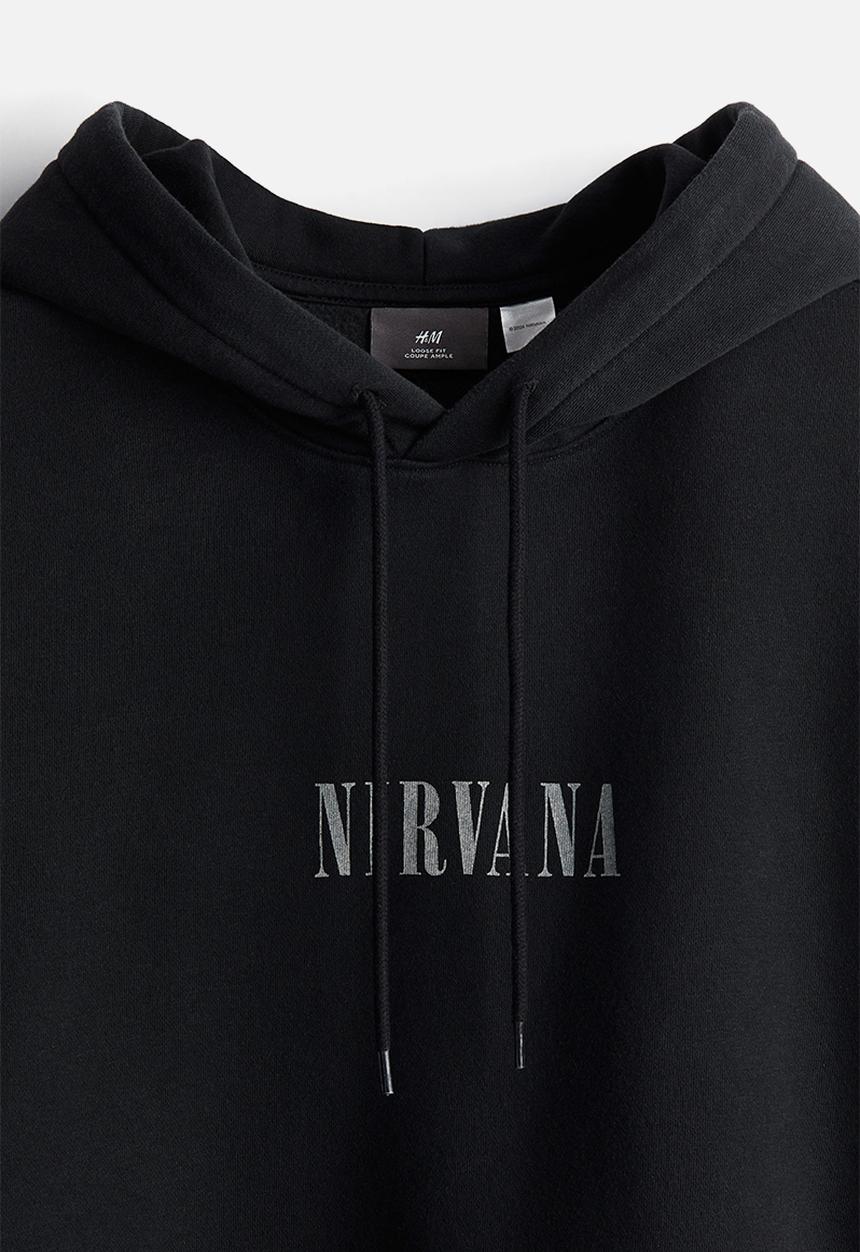 Loose fit hoodie - black/nirvana - 1065654040