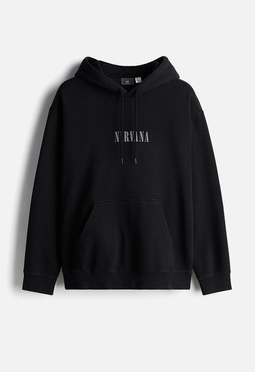 Loose fit hoodie - black/nirvana - 1065654040