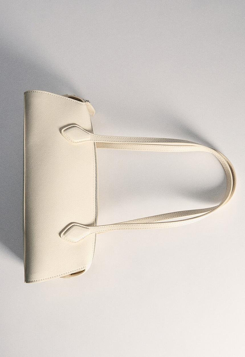 MANGO - Shoulder bag cuenca - natural