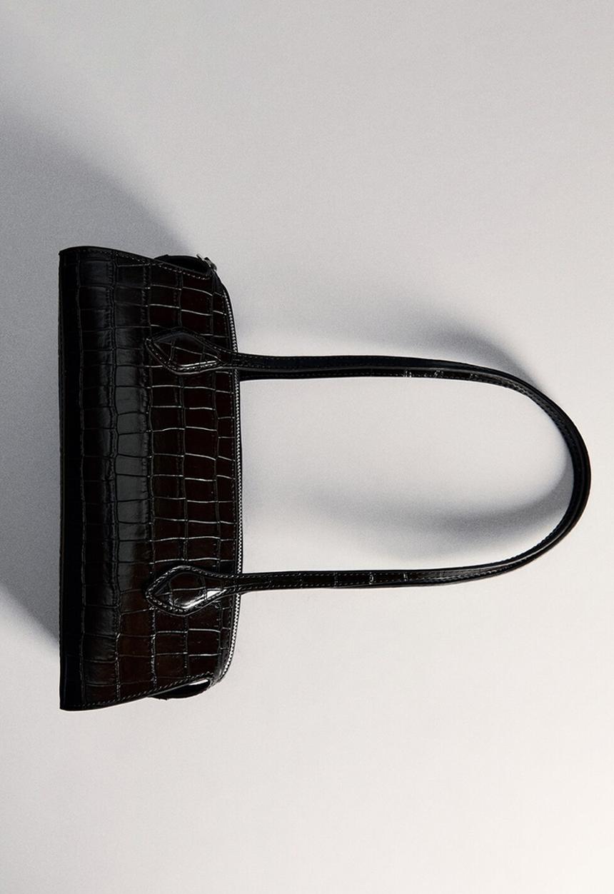 MANGO - Shoulder bag cuenca-brown
