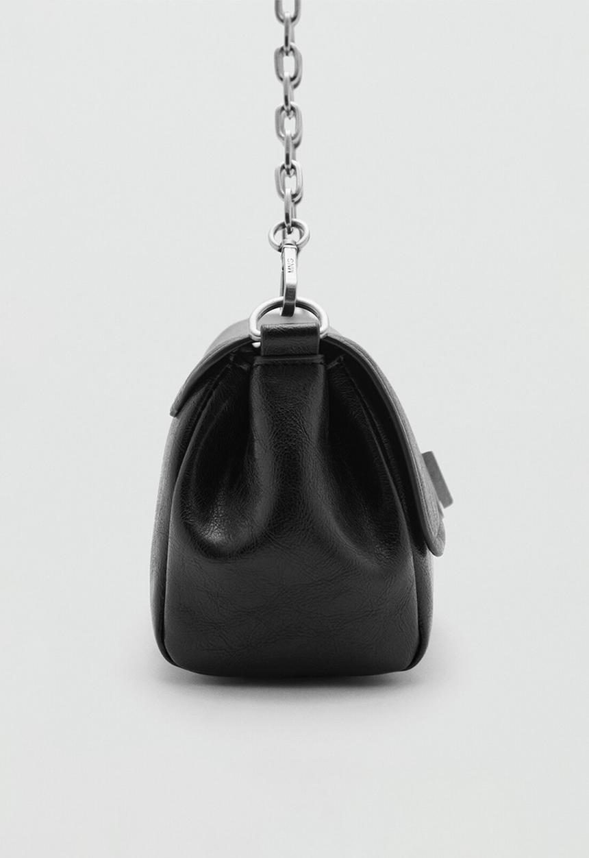 MANGO - Shoulder bag lima - black