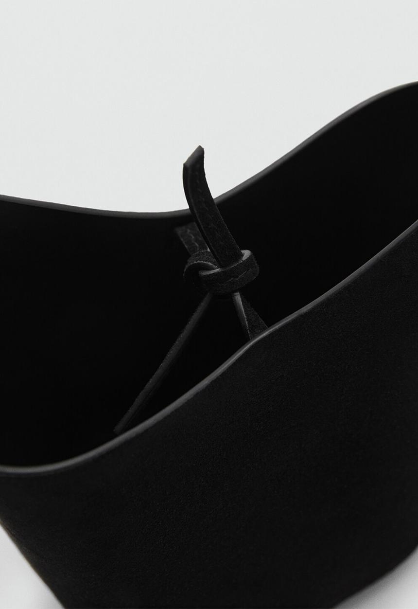 MANGO - Cata bucket bag - black