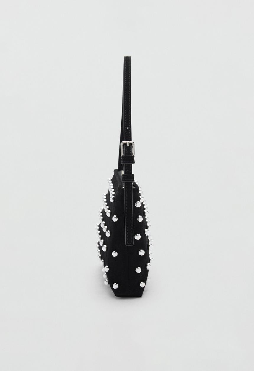 MANGO - Shoulder bag lunares-black