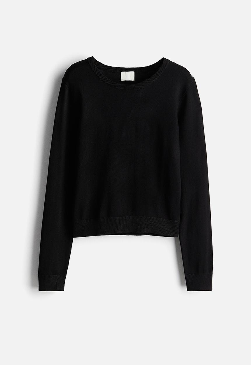 H&M - Fine-knit jumper - black