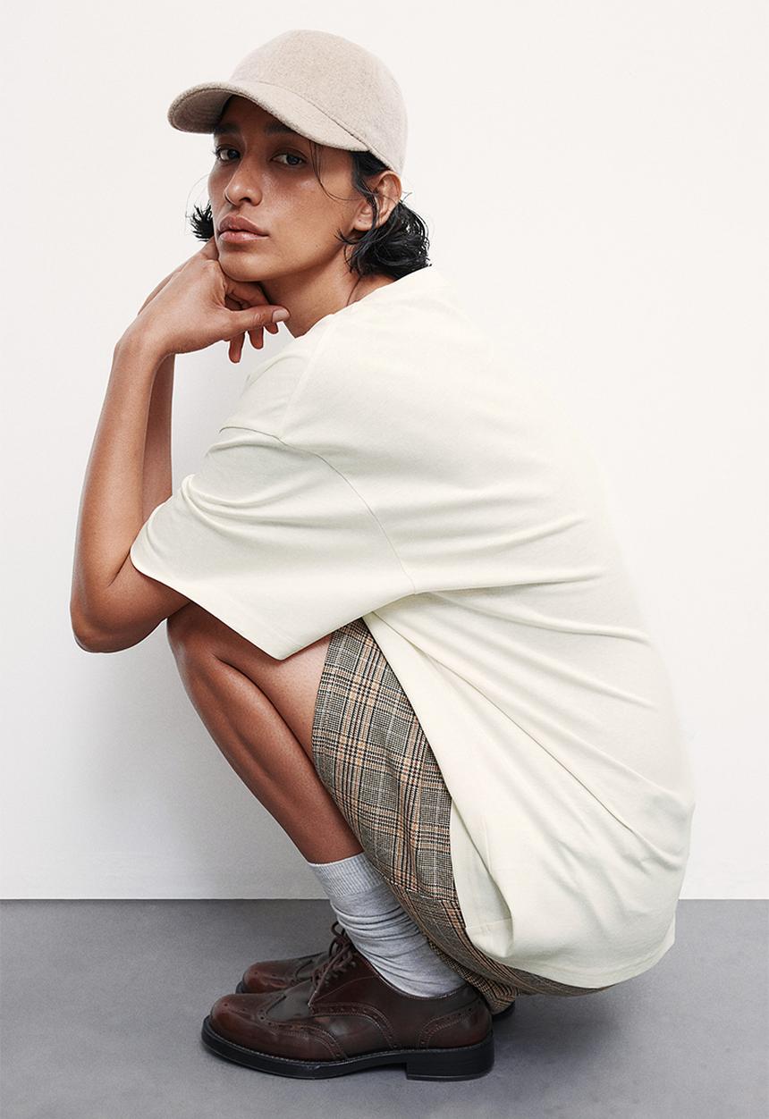 H&M - Printed t-shirt - cream sans limites