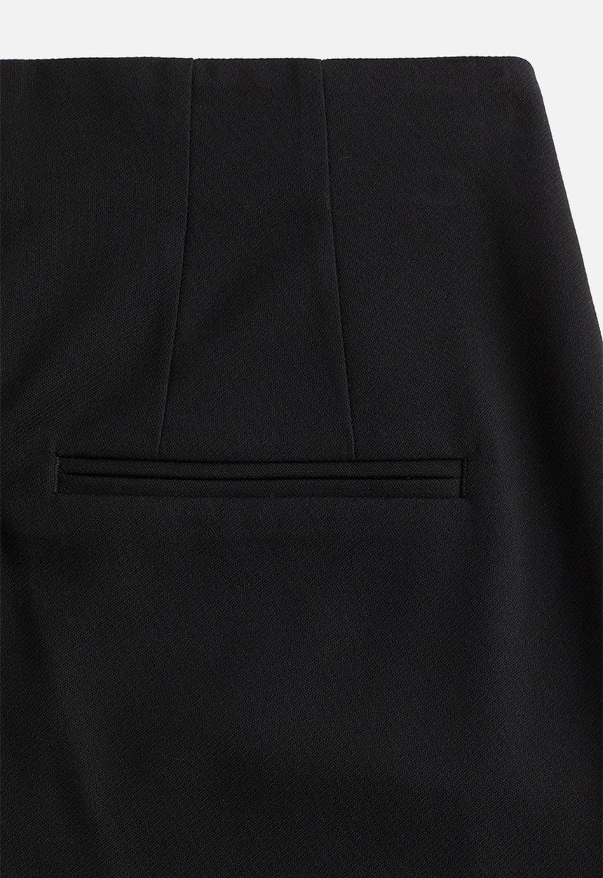 H&M - Button-detail trousers - black